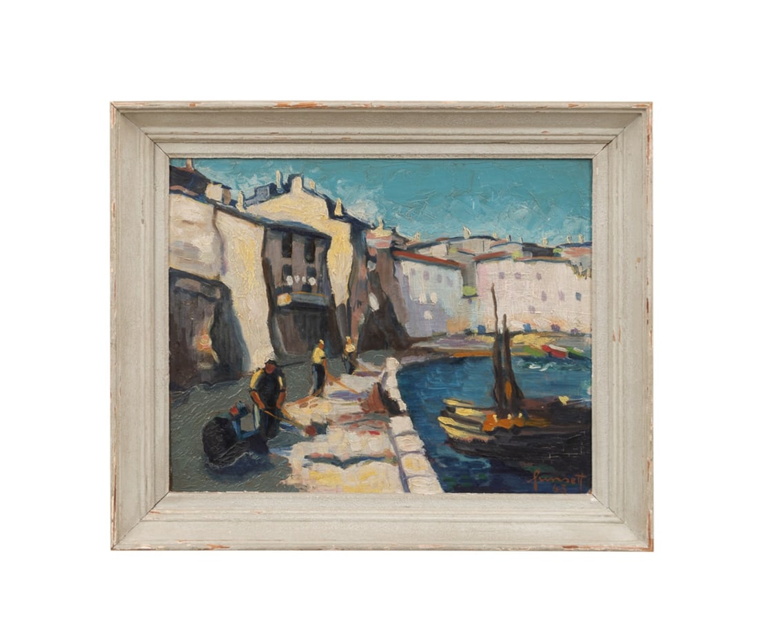 CONTINENTAL SCHOOL 1943, FIGURES WITH FISHING NETS (1 of 5)
