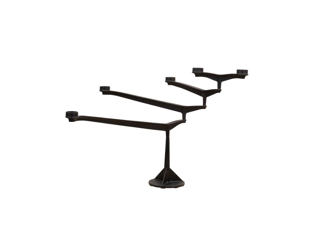 TOM DIXON, MODERN IRON 'SPIN' KINETIC CANDELABRA (1 of 8)