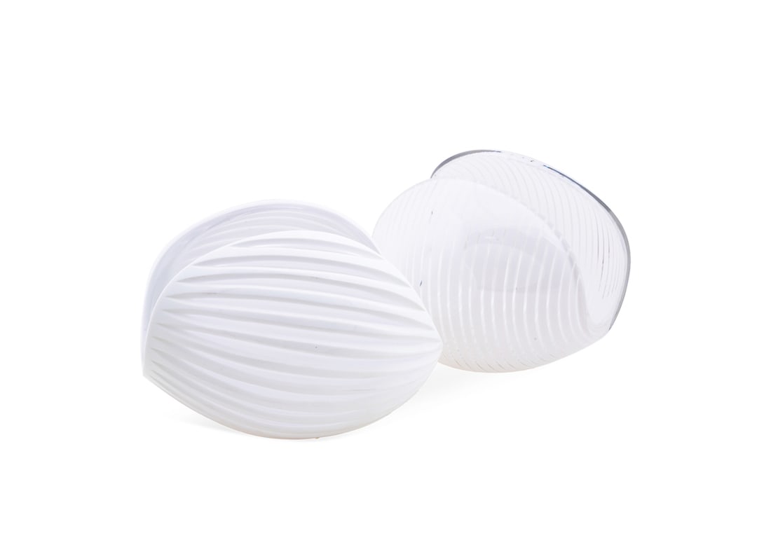 LENA BERGSTROM FOR ORREFORS, TWO GLASS VESSELS (1 of 9)