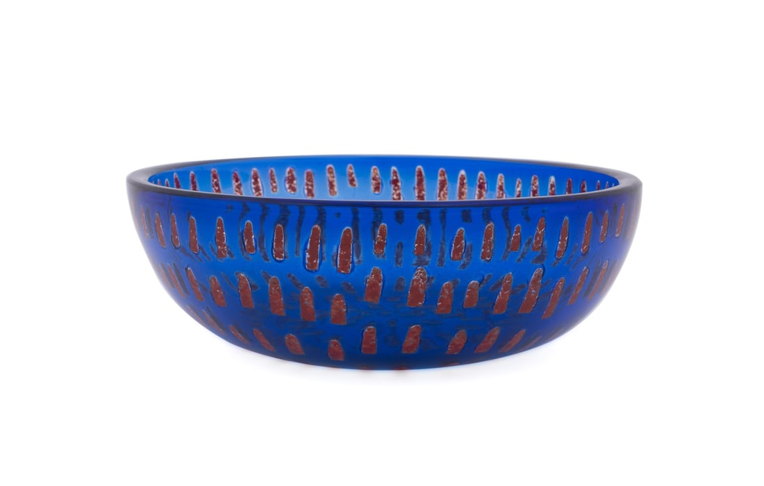 SVEN PALMQUIST FOR ORREFORS, RAVENNA BOWL, 1989 (1 of 7)