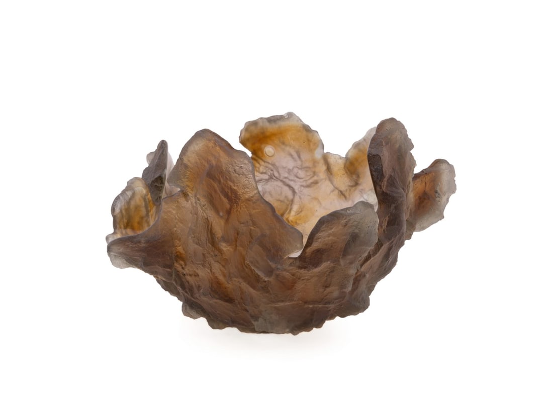 AMANDA BRISBANE, STUDIO SAND CAST GLASS VESSEL (1 of 8)