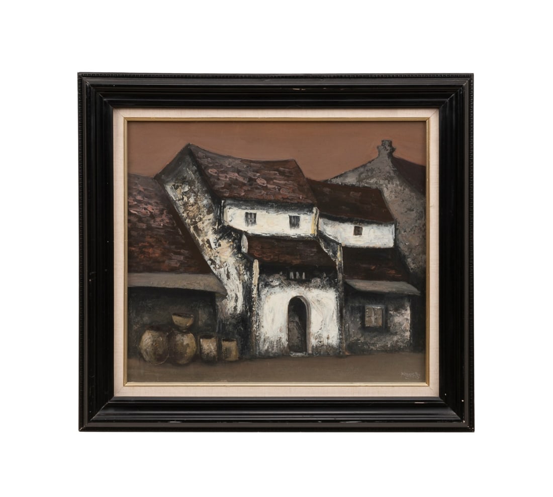 DAO HAI PHONG, GRAY HOUSES, 1995 OIL (1 of 5)