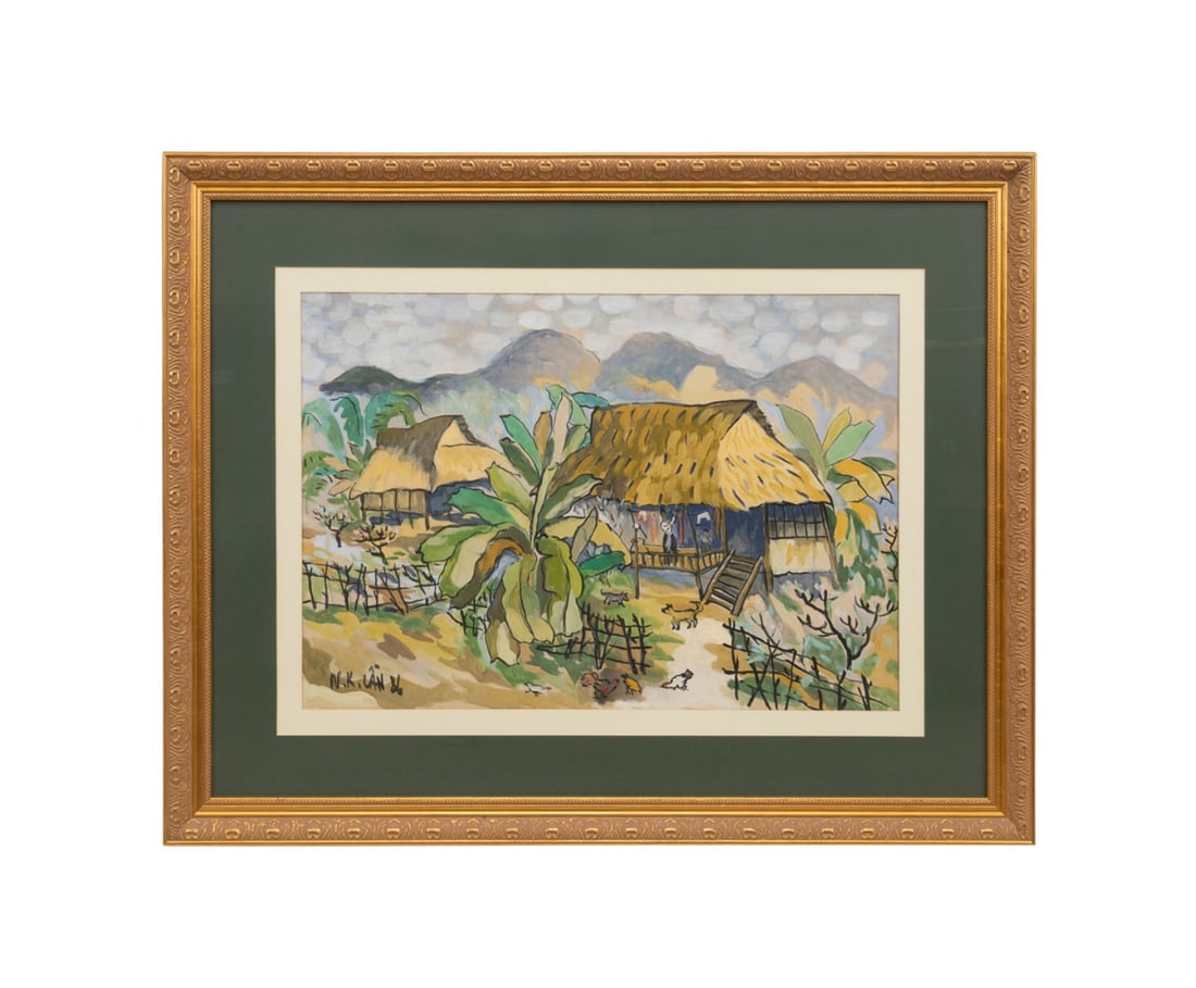 SOUTHEAST ASIAN SCHOOL, RURAL LANDSCAPE, 1986 (1 of 5)