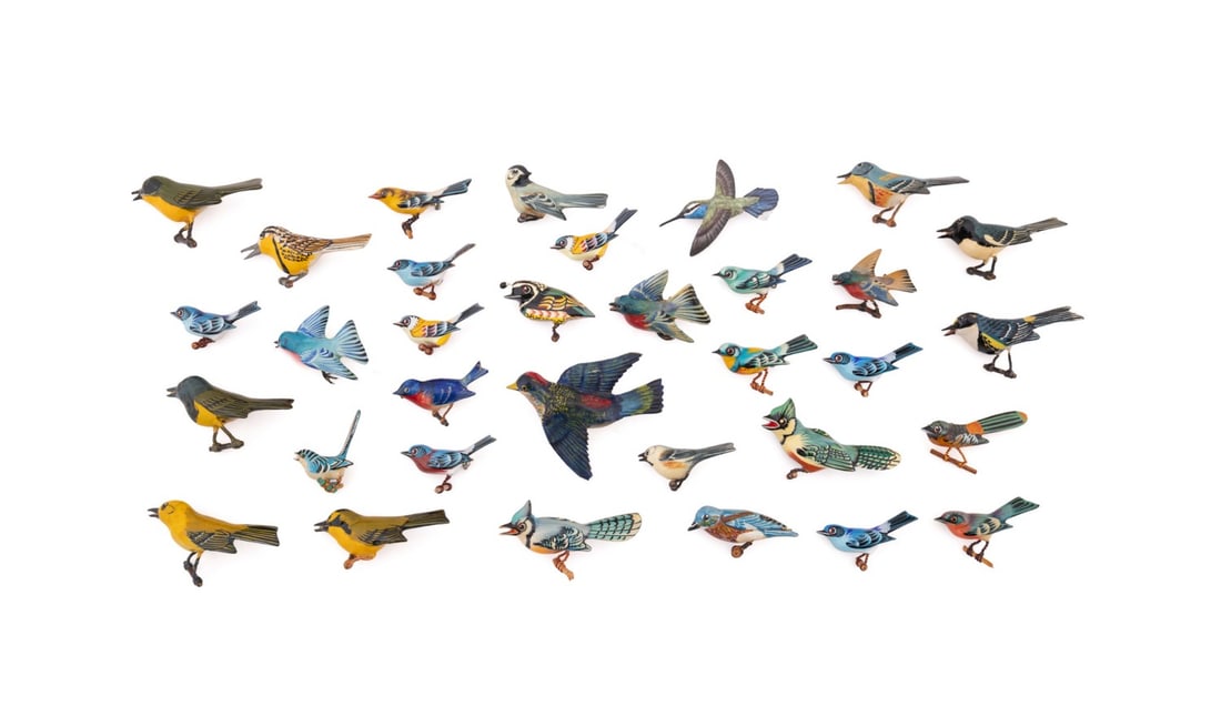 33 ASSORTED TAKAHASHI & TAKAHASHI STYLE BIRD PINS (1 of 11)