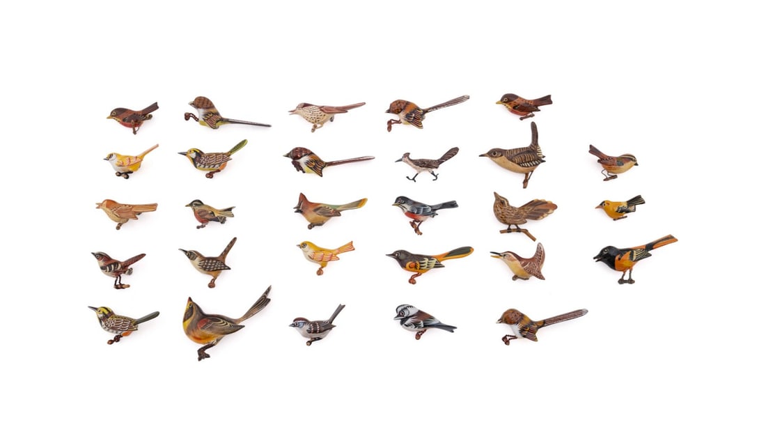 28 ASSORTED TAKAHASHI & TAKAHASHI STYLE BIRD PINS (1 of 14)