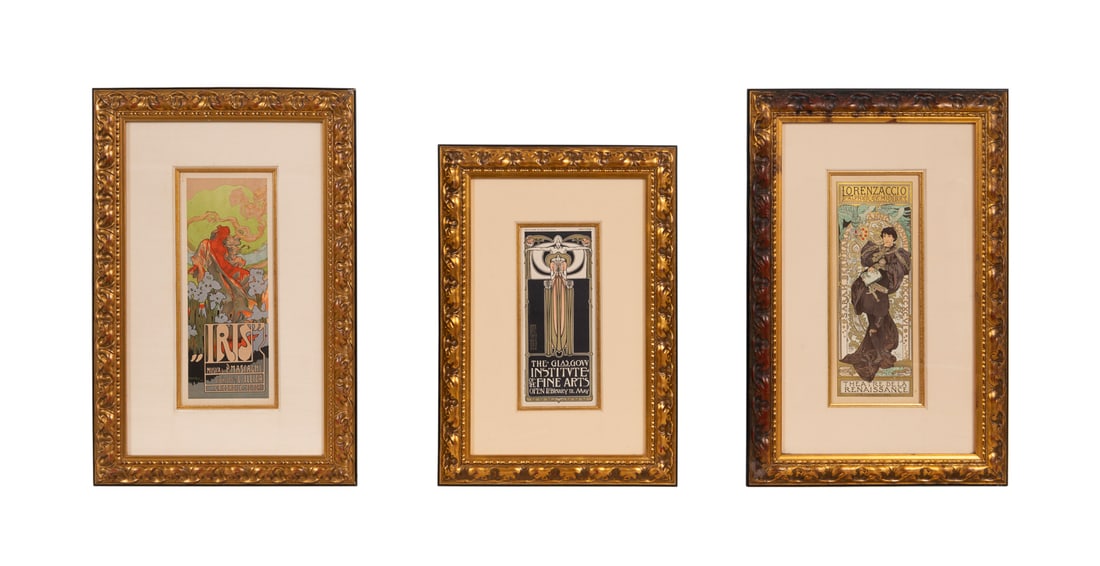 3 Art Nouveau Prints, Les Maitres de l'Affiche (1 of 18)