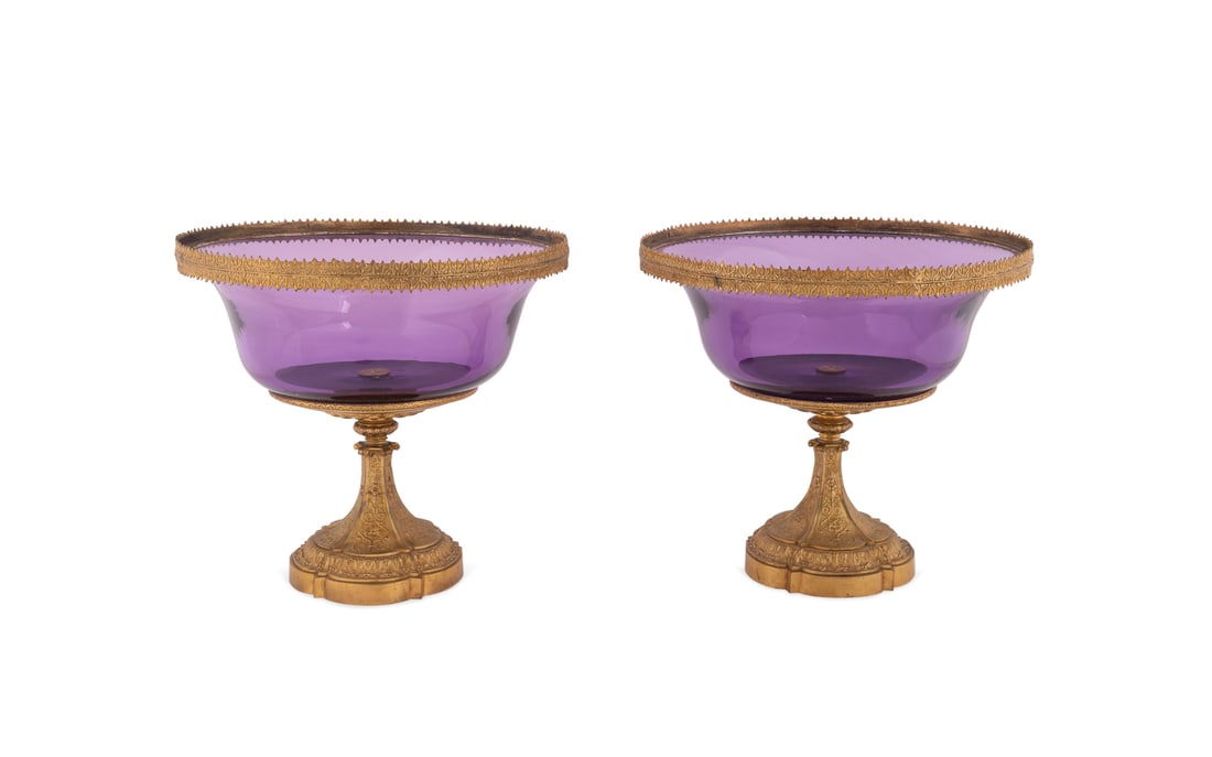 Pair, Renaissance Revival Gilt Bronze Tazze (1 of 5)