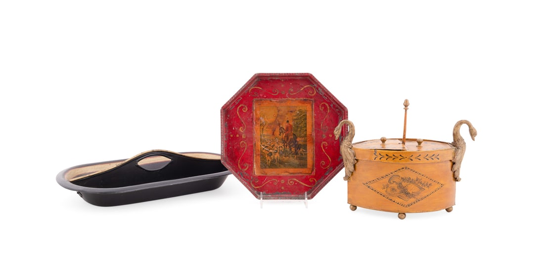 Three-Piece Tole Ware Collection, 19th Century (1 of 14)