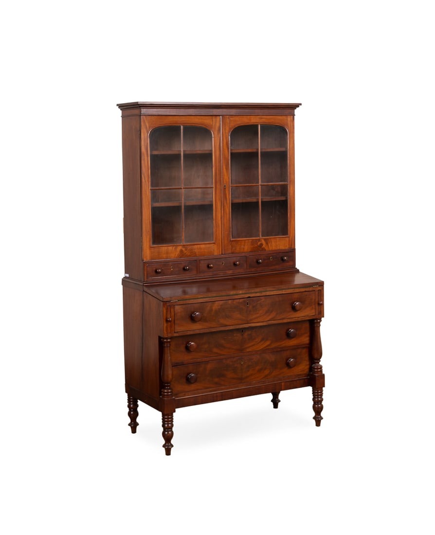Classical Mahogany Secretary, 1830s, American (1 of 7)