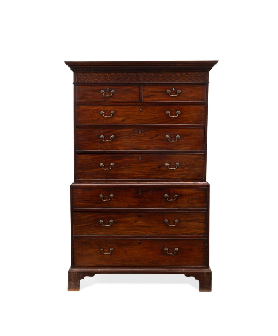 George III Mahogany Chest on Chest, 19th (1 of 4)