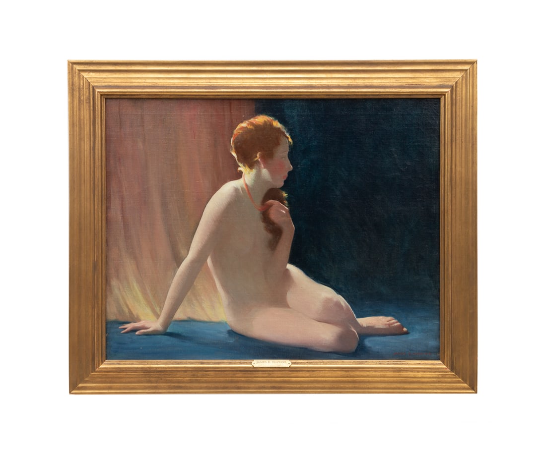 James Roy Hopkins, "Nude" - 20th century, O/C (1 of 7)