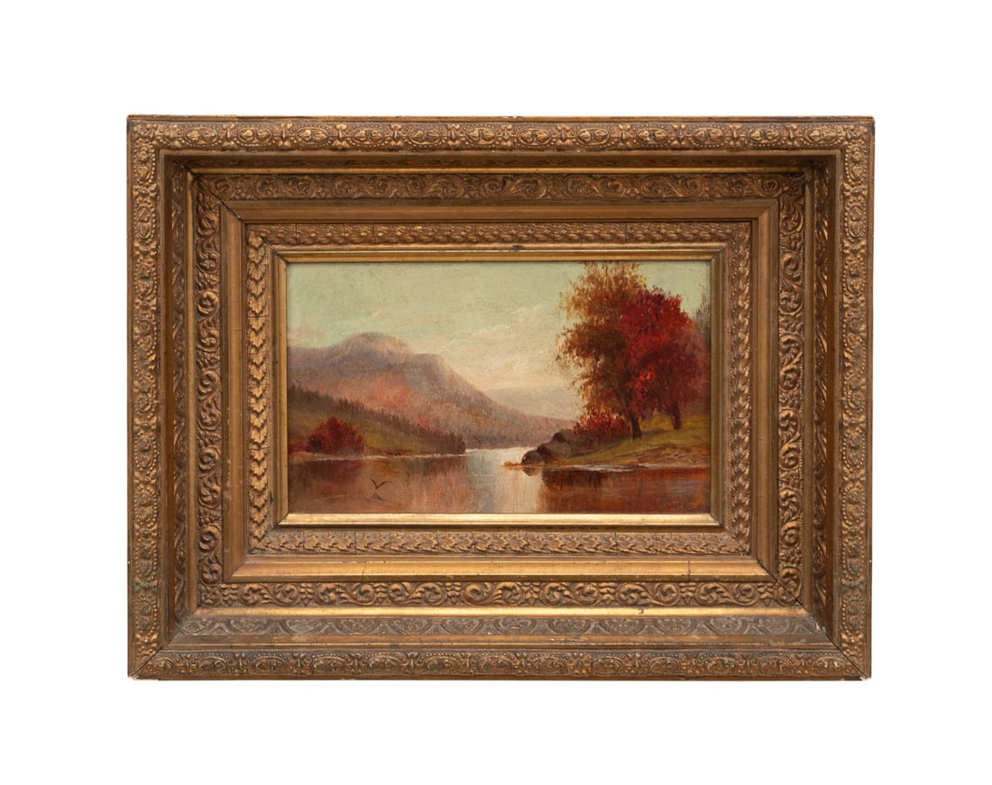 Autumnal Landscape with Lake - 19th-20th (1 of 4)