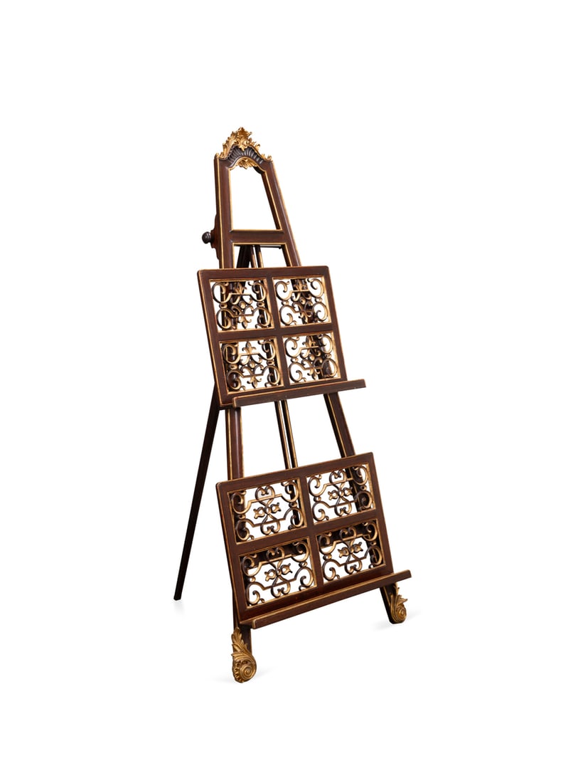 Georgian Parcel Gilt Mahogany Double Easel (1 of 6)