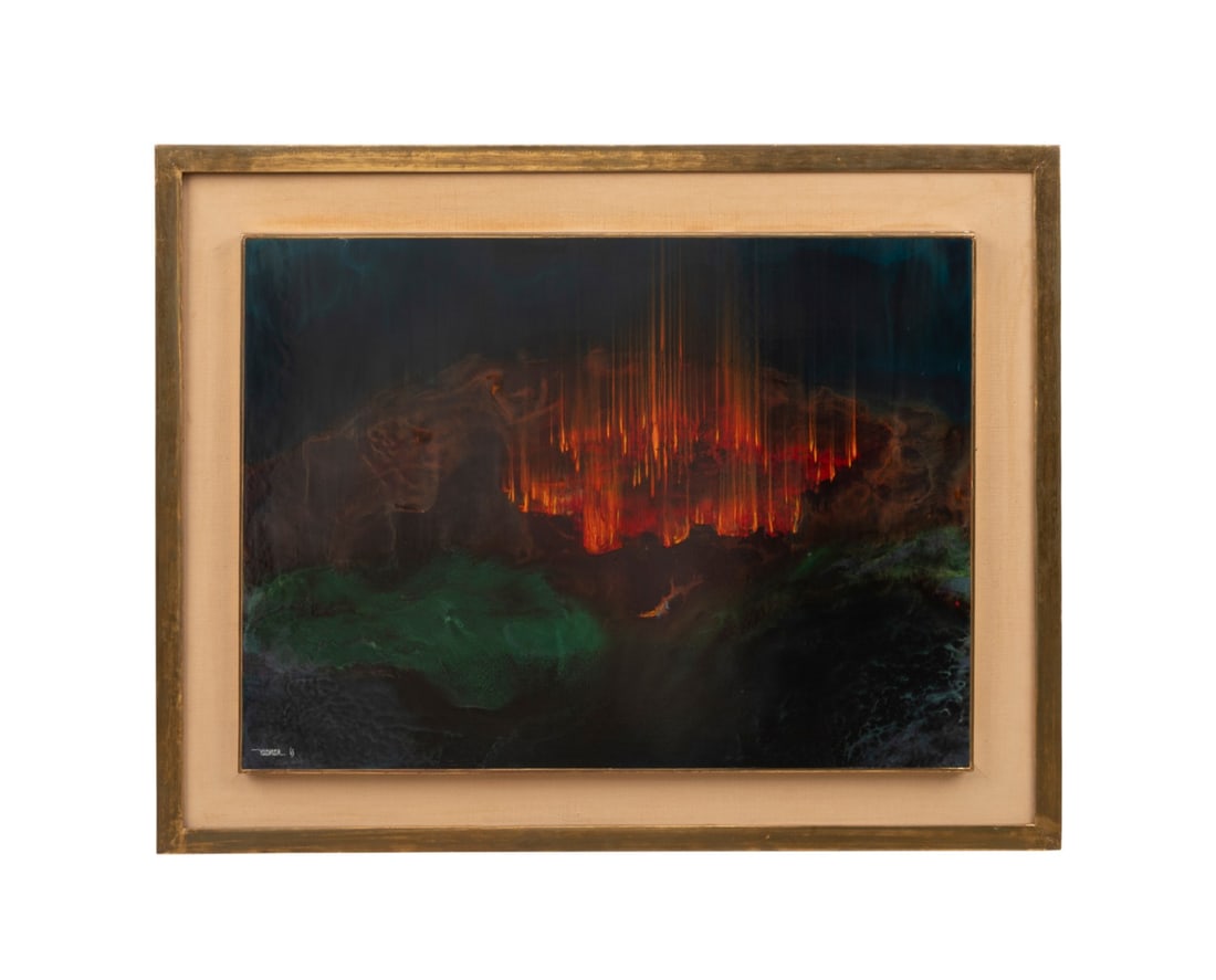 Leonardo Nierman, Untitled - 1963, Oil on Board (1 of 5)
