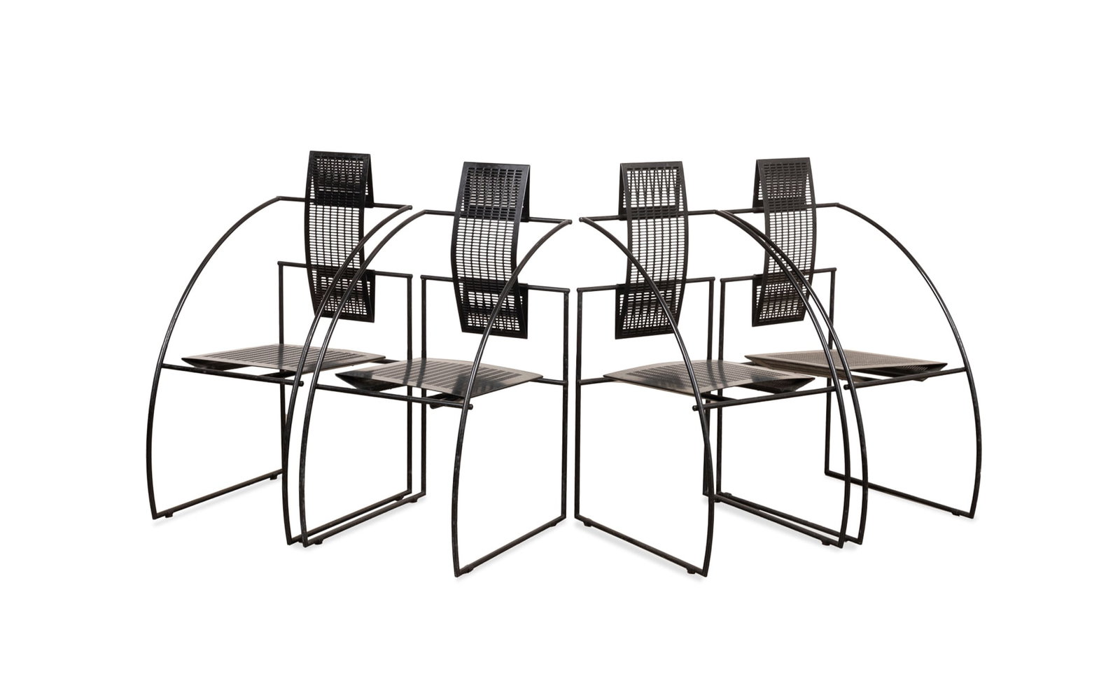 Four Mario Botta for Alias "Quinta" Black Chairs (1 of 5)
