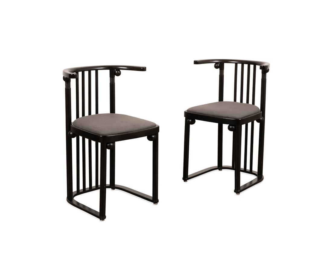 J. Hoffmann For Wittmann, Pr of Fledermaus Chairs (1 of 7)