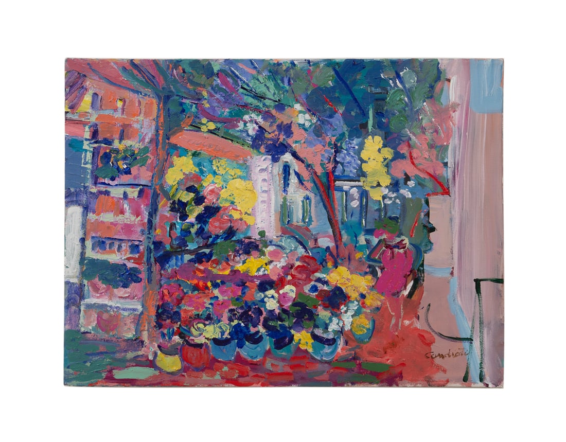 B. Candioti, "The Flower Market", 2004, A/C (1 of 5)