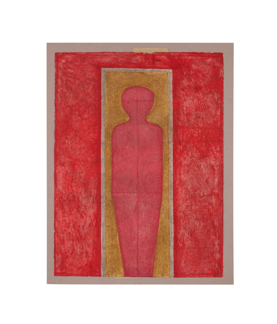 Rufino Tamayo, "Figura de Pie" - 1977, Mixografia: Rufino Tamayo Mexican, 1899-1991 "Figura de Pie" - 1977 Mixografia in Colors on Paper Pencil signed "R. Tamayo" to LR, numbered 29/100 to LL; titled, numbered, and inscribed "RUT-49" to verso. Publish