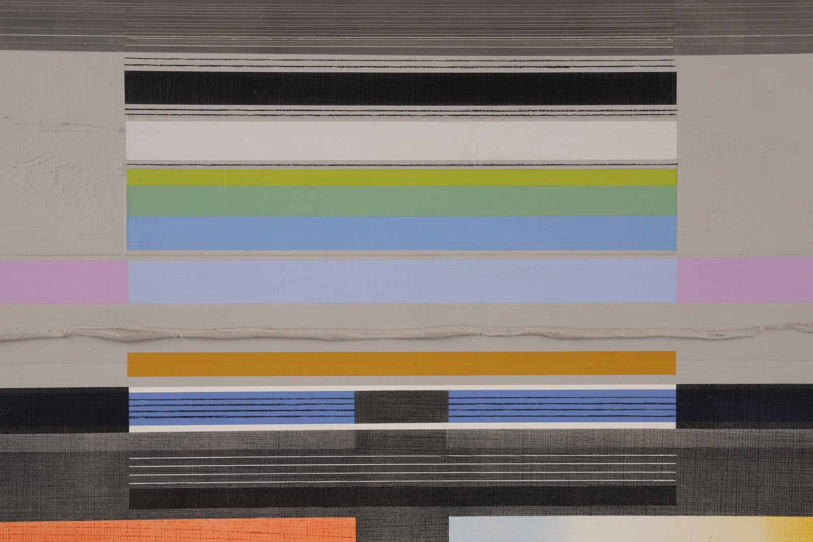 Joe Almyda, "Facade: Test Pattern", Acrylic - 5