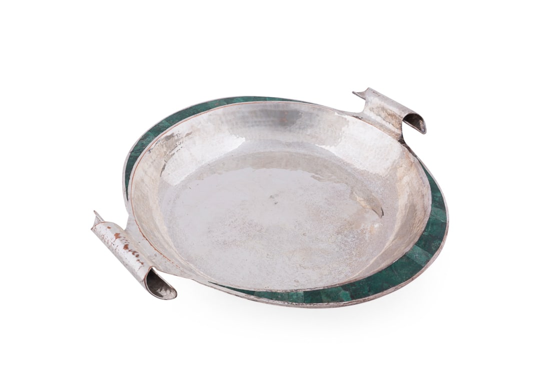 E. Castillo, Malachite & Silverplate Centerpiece (1 of 11)