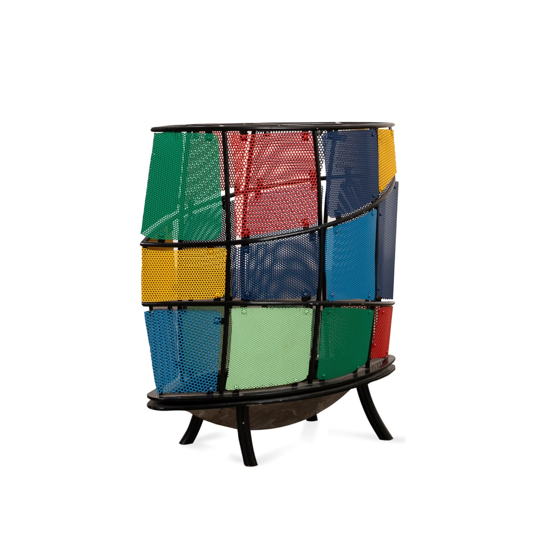 Carl Andree Davidt, Patchwork Umbrella Stand (1 of 5)