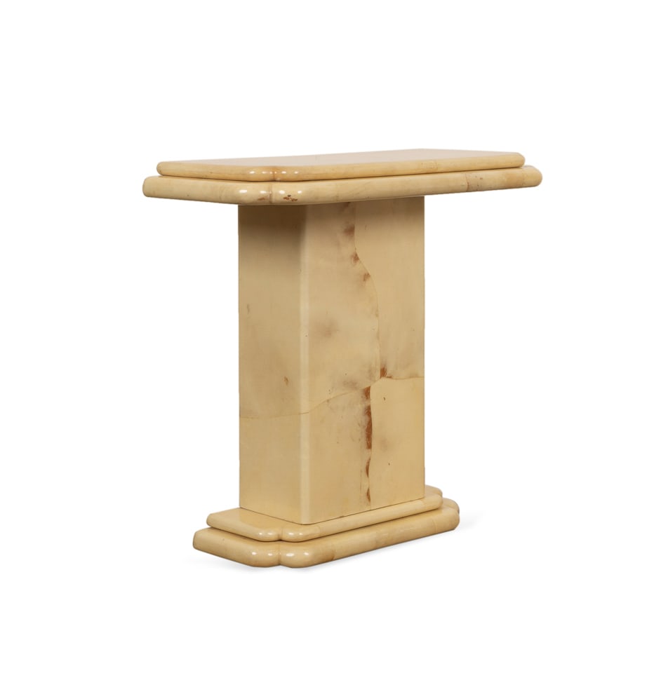 Karl Springer (Manner) Goat Skin Console Table (1 of 6)