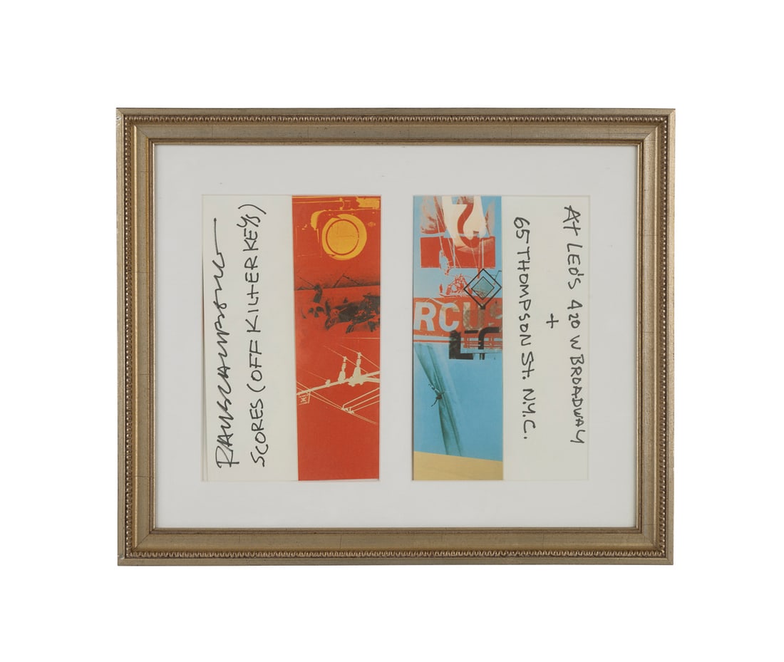 Rauschenberg, Double Framed Exh. Pamphlets, 1994 (1 of 3)