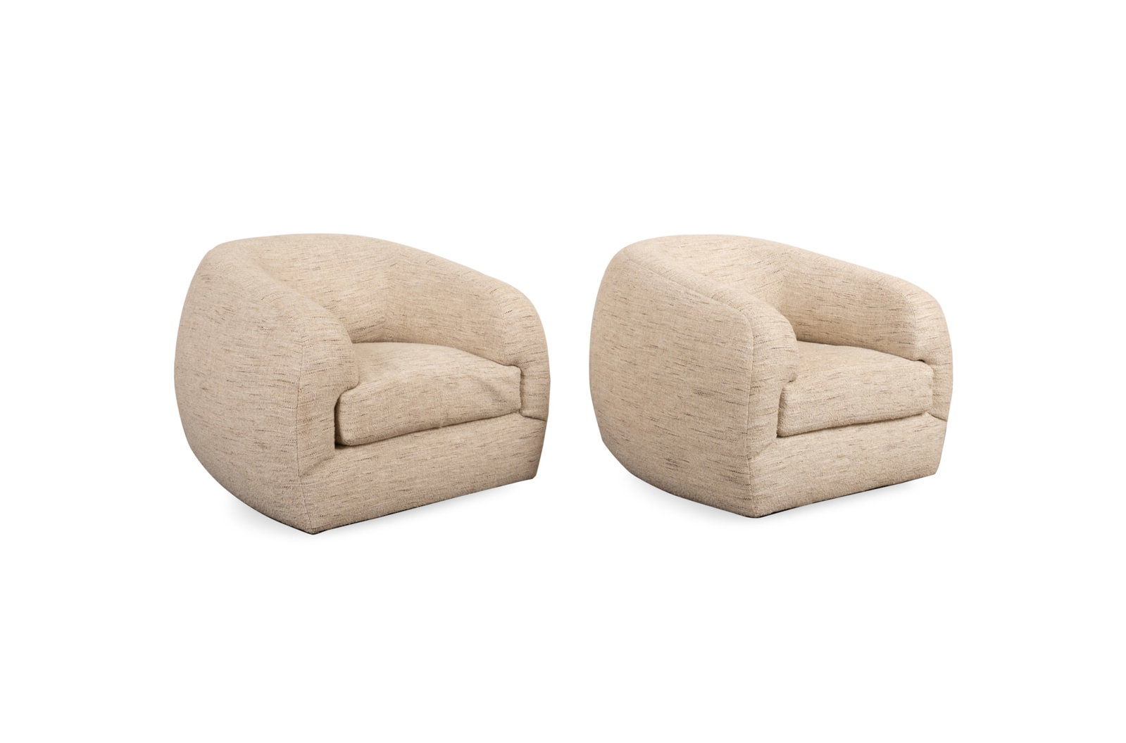 Pair of Verellen "Bruce" Swivel Club Chairs (1 of 1)