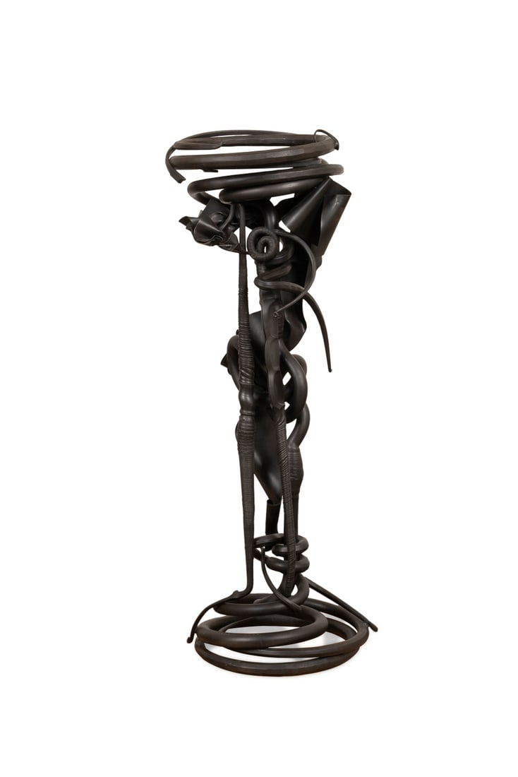 Albert Paley, Tall "Plant Stand" - 1993, Forged steel (1 of 7)