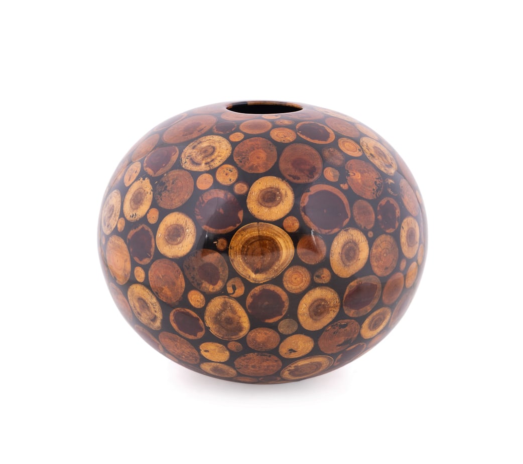 Philip Moulthrop, Lg Mixed Multi-wood Mosaic Bowl (1 of 7)