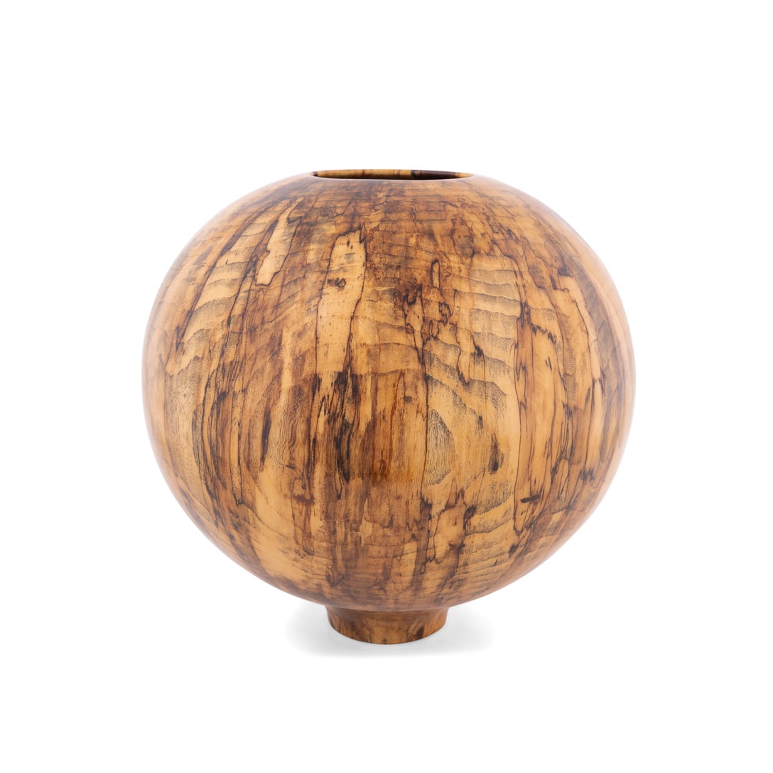 Philip Moulthrop, Turned Spalted Hackberry Bowl (1 of 7)