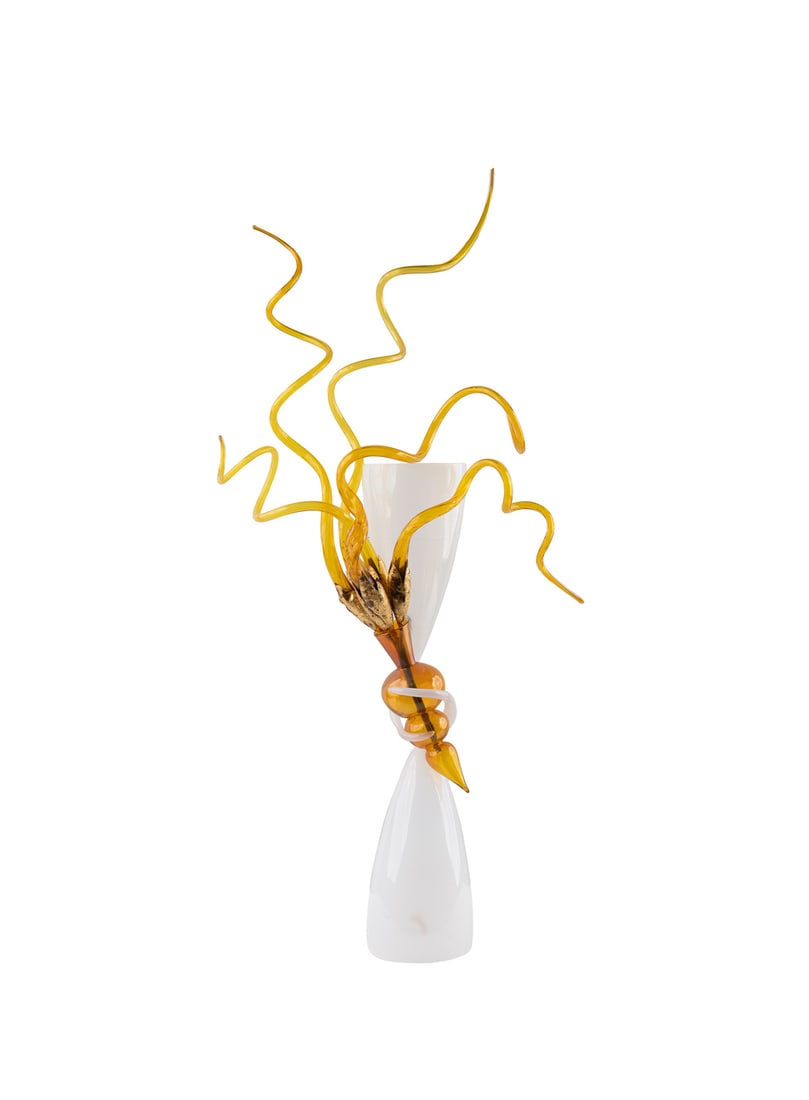 Richard Royal, "Coquette", 1996, Blown glass: Richard Royal American, born 1952 "Coquette" from the "Spray" series - 1996 Blown glass Signed and dated to bottom edge. Note: This Lot is accompanied by a 1998 receipt from Connell Gallery and a 1998