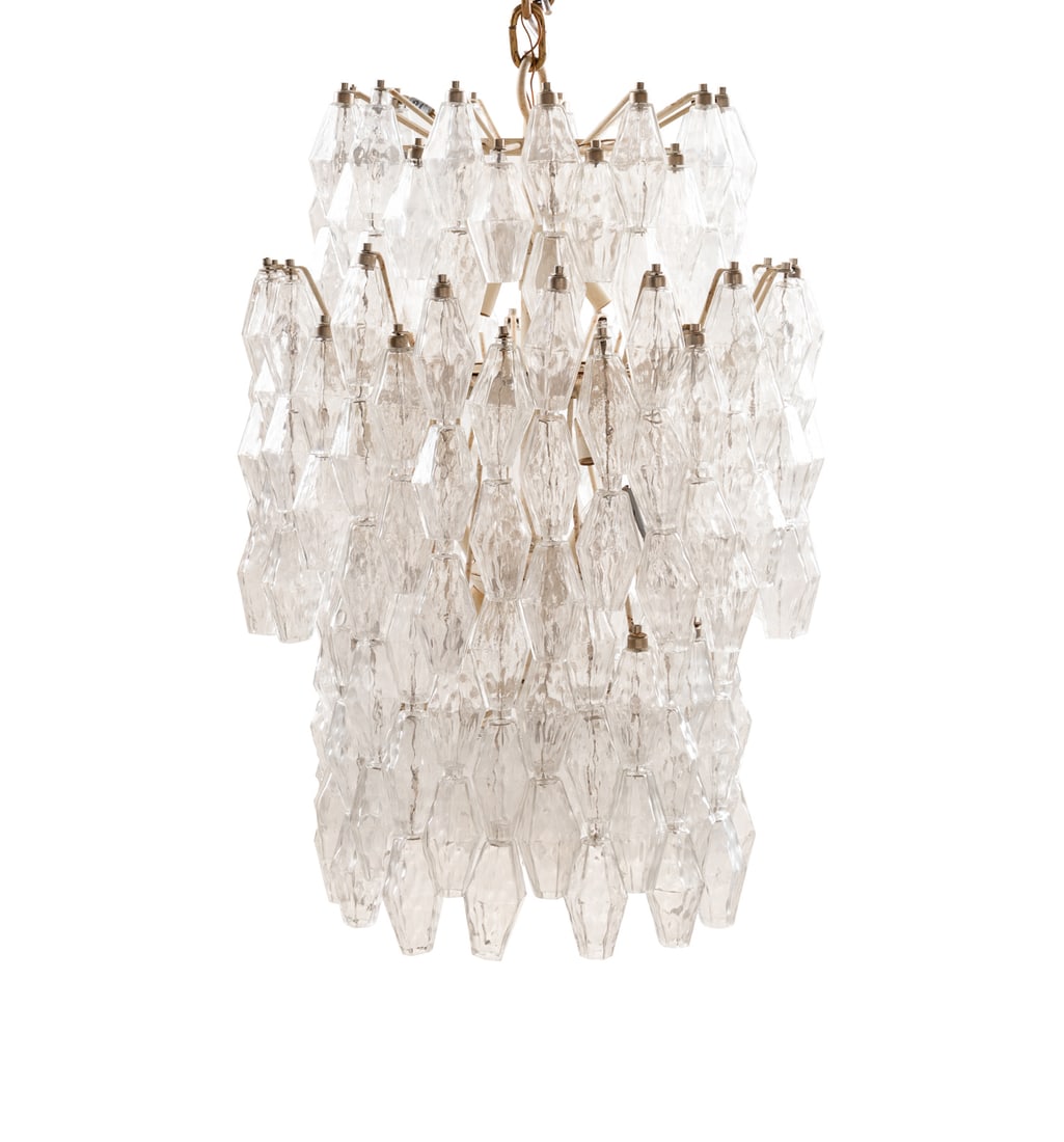 Venini (manner) "Poliedri" Murano Chandelier (1 of 5)