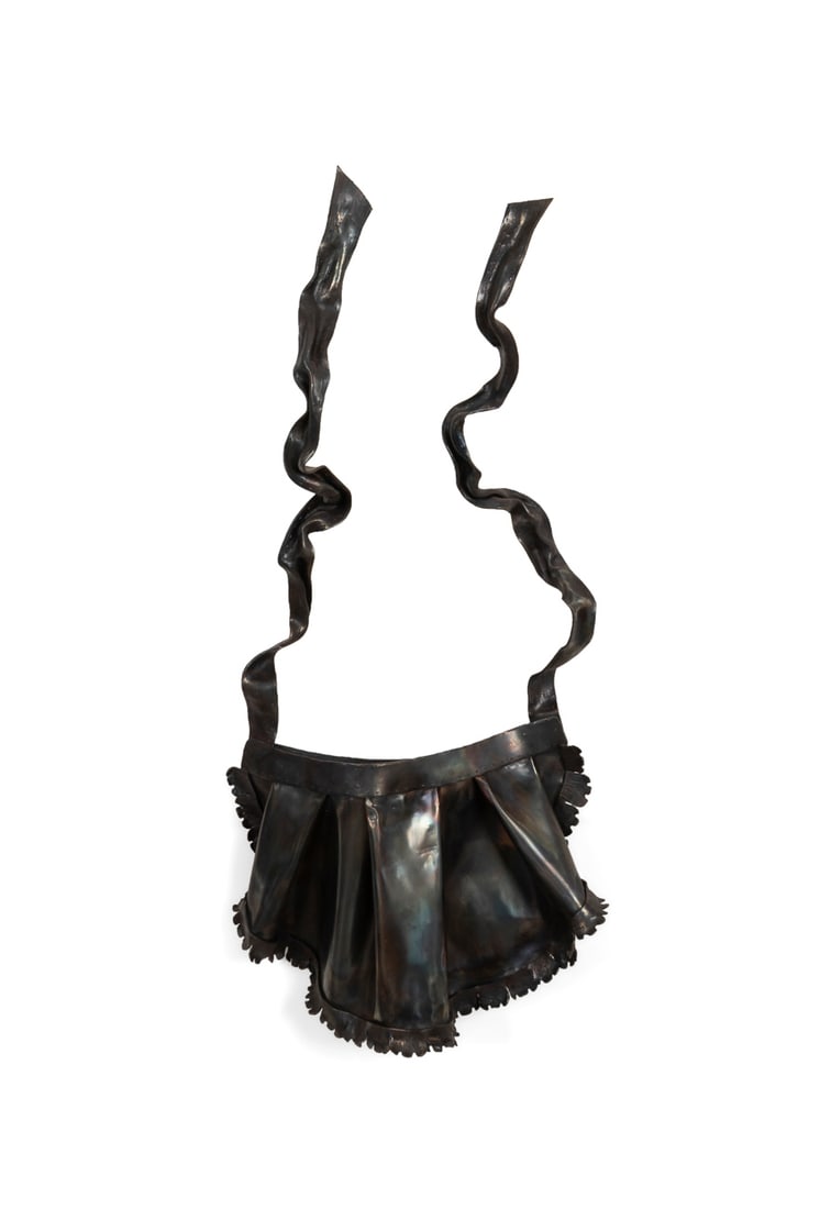 Elizabeth Brim, "Apron", 1987, Forged steel (1 of 4)