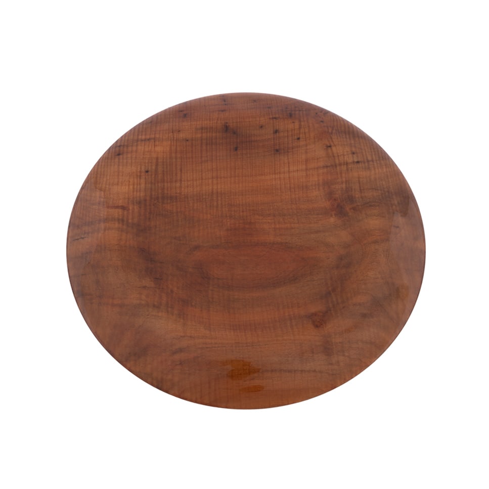 Matt Moulthrop, Turned Low Fiddleback Maple Bowl: Matt Moulthrop American,, born, 1977 Turned Low Shallow Bowl Fiddleback Maple Gallery label, signed, wood species, and numbered "205130" to the underside. 1 3/4 x 13 3/4 x 13 3/4 in. (4.4 x 34.9 x 34.