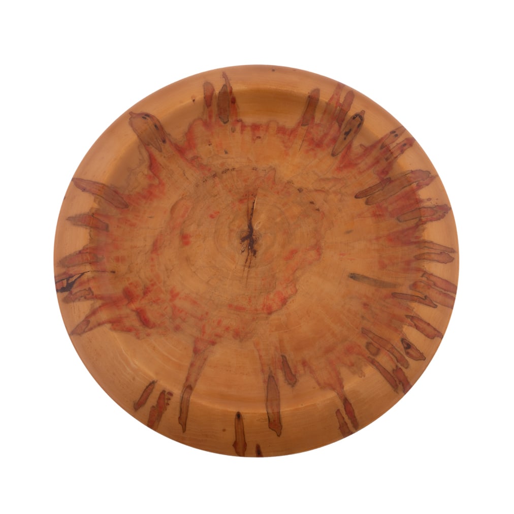 Philip Moulthrop, Turned Low Ash Leaf Maple Bowl: Philip Moulthrop American,, born, 1947 Turned Low Shallow Bowl Ash Leaf Maple Signed, wood species, and numbered "022090" to the underside. 2 x 15 1/4 x 15 1/4 in. (5.1 x 38.7 x 38.7 cm.) Provenance: