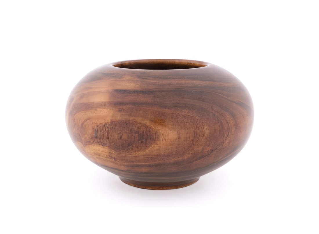 Matt Moulthrop, Turned Mimosa Wood Bowl: Matt Moulthrop American,, born, 1977 Turned Bowl Mimosa Wood Signed, wood species, and numbered "101330" to the underside. 5 x 8 1/4 x 8 1/4 in. (12.7 x 21 x 21 cm.) Provenance: Private Collection, A