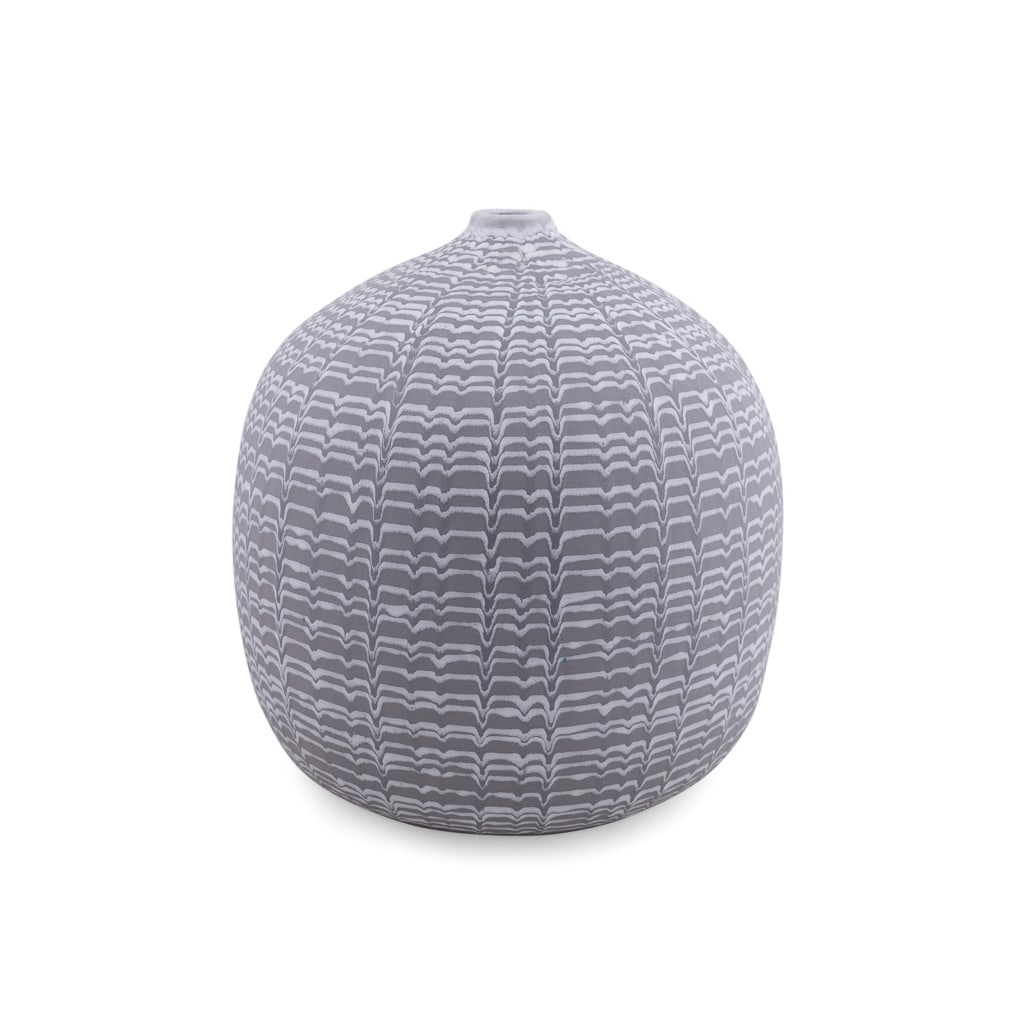 Jack Moulthrop, Gray & White Ceramic Vessel, 2001 (1 of 10)