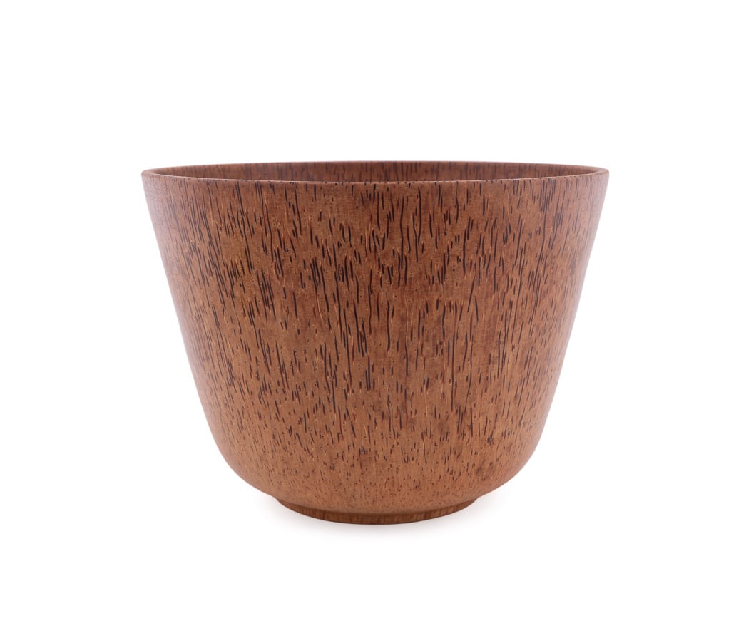 John Penrod, Turned Queen Palm Wood Bowl: John Penrod American, 20th/21st century Turned Wood Bowl - late 20th/early 21st century Queen Palm Signed and wood type to underside. 10 1/2 x 14 1/2 x 14 1/2 in. (26.7 x 36.8 x 36.8 cm.) Provenance: