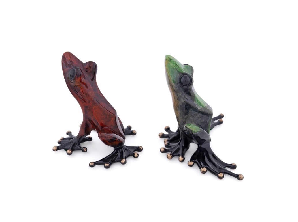 Tim Cotterill, Two Frog Figurines, Bronze - 6