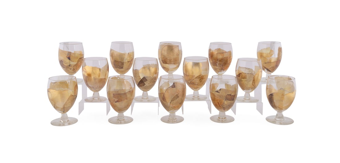 R. Strong, Set of 14 "Gold Leaf" Iced Beverages (1 of 7)