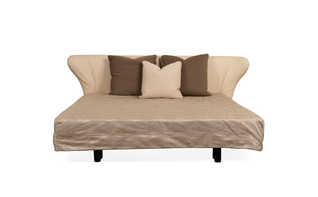 Leather King Bed Frame (1 of 9)