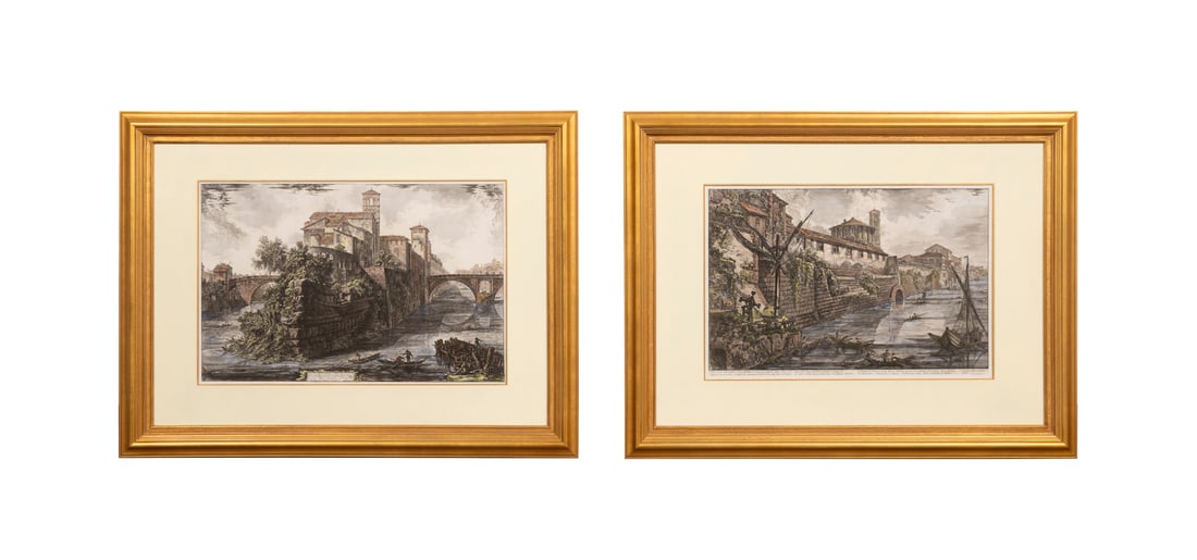 Piranesi, Two Etchings, "Views of Rome", 1775-6 (1 of 8)