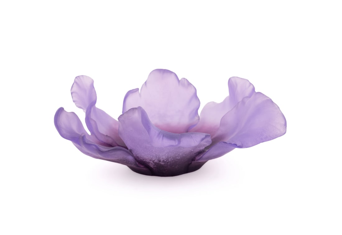 Daum, Purple "Tulipe" Pate de Verre Bowl (1 of 6)