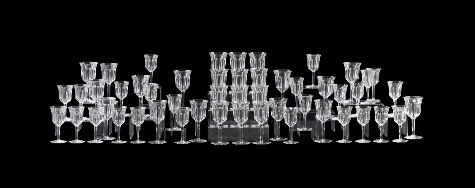 Baccarat, 51 Pieces of "Malmaison" Stemware (1 of 9)
