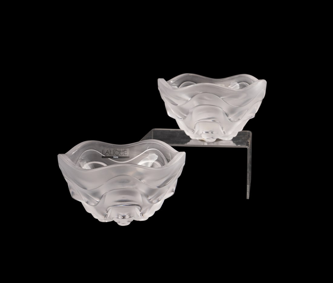 Pair of Lalique "Vibrations" Bowls (1 of 10)