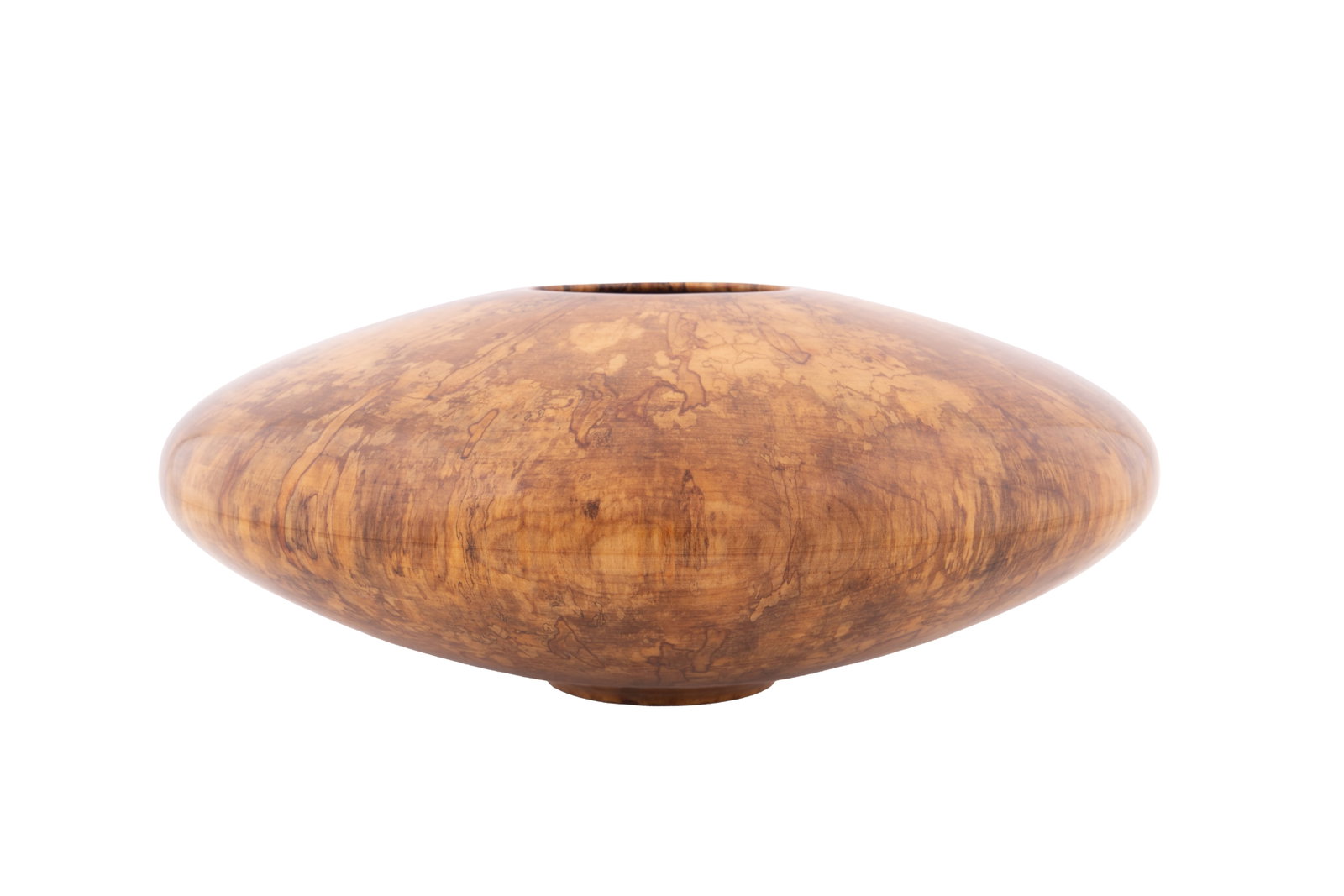 Philip Moulthrop, Turned Spalted Red Maple Bowl: Philip Moulthrop American, born 1947 Turned Wood Bowl Spalted Red Maple Signed, wood species, and numbered 504020 to underside. 7 1/8 x 17 1/4 x 17 1/4 in. (18.1 x 43.8 x 43.8 cm.) Provenance: Privat