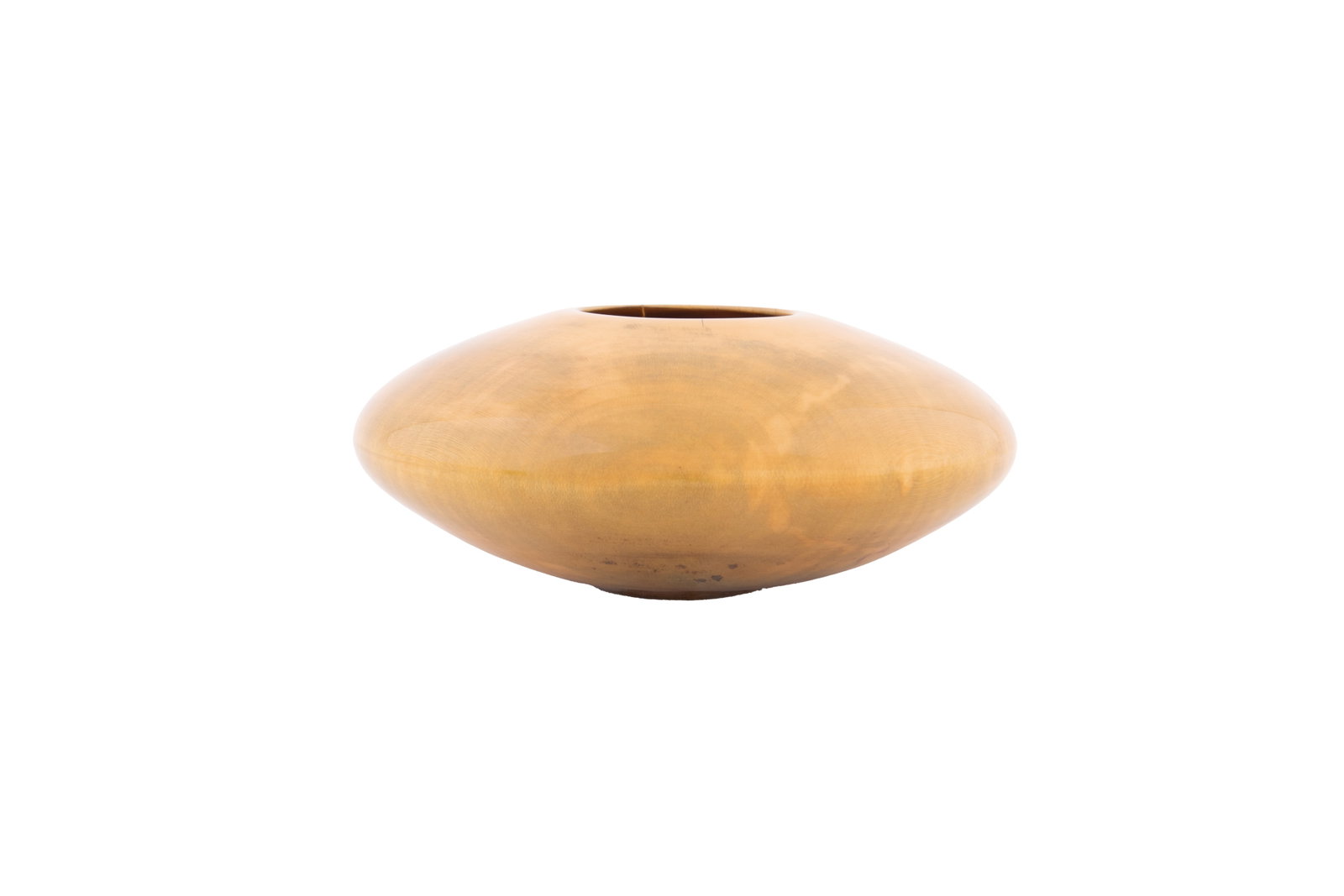 Matt Moulthrop, Turned Holly Bowl: Matt Moulthrop American, born 1977 Turned Wood Bowl Holly Signed, wood species, and numbered 108-211 to underside. 2 3/4 x 6 1/4 x 6 1/4 in. (7 x 15.9 x 15.9 cm.) Provenance: Private Collection, Atla