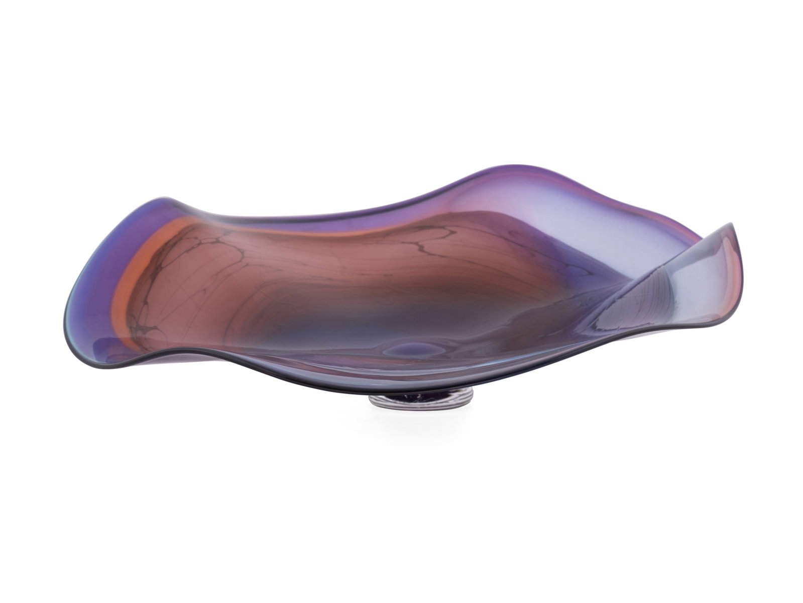 Dennis K. Mullen, Purple & Orange Glass Charger (1 of 1)