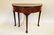 19th C. English Mahogany Demilune Game Table